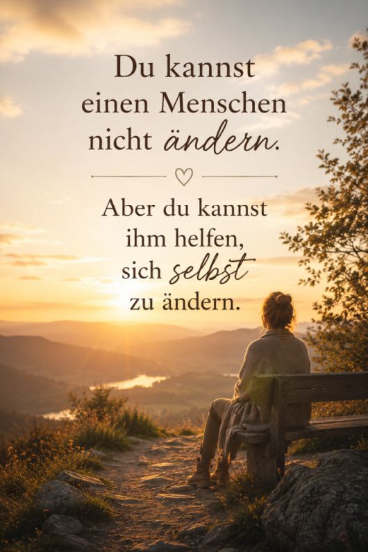 Du kannst einen Menschen nicht &auml;ndern