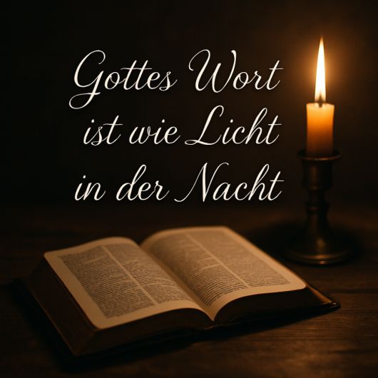 Gottes Wort ist wie Licht in der Nacht