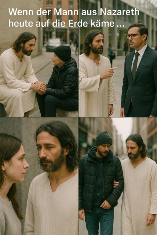 Wenn der Mann aus Nazareth heute auf die Erde k&auml;me ...